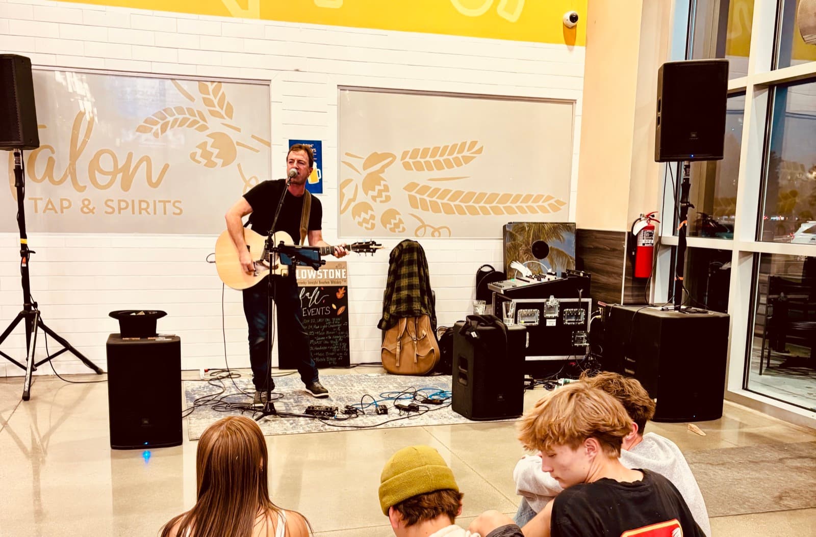 Nik Mathews live at a venue